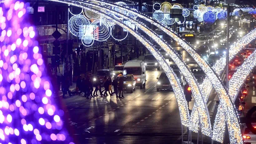 Brigada Rutieră închide o stradă din București în luna decembrie, pentru organizarea Târgului de Crăciun