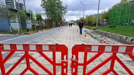 VIDEO EXCLUSIV | Cum arată acum cel mai nou parc din Capitală, amenajat de la zero. Parcul Liniei ar trebui deschis în luna mai