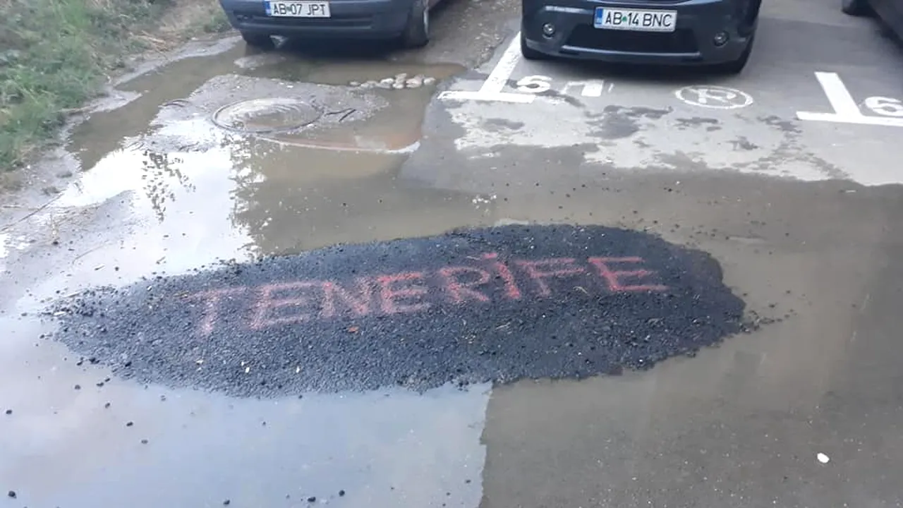 Strigăt de disperare: Petic de asfalt botezat „Tenerife