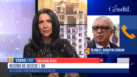 GÂNDUL LIVE. Augustin Zegrean, despre alegerea lui Florin Iordache la conducerea Consiliului Legislativ: Votul nu este legal / Nu vreau să mă mai supun unor mizerii