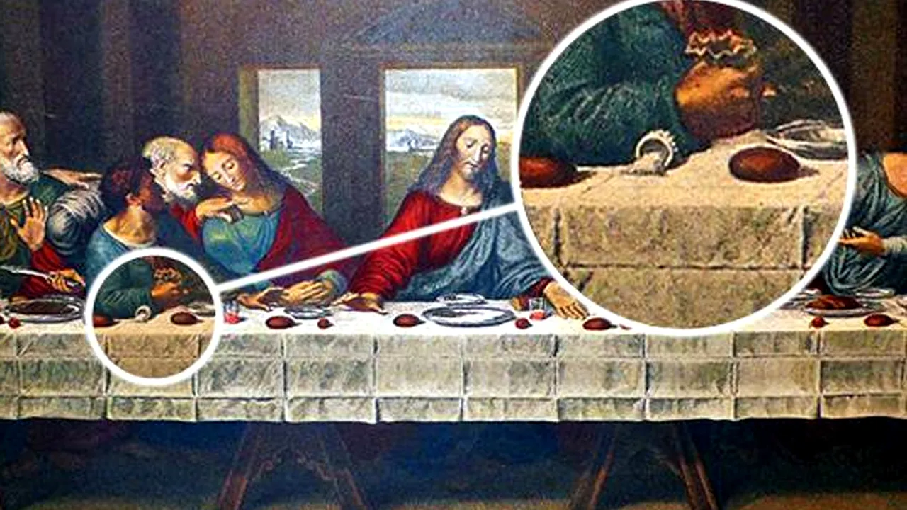 Misterul din „Cina cea de Taină”. De ce apare căzută solnița de sare în celebra pictură a lui Leonardo da Vinci