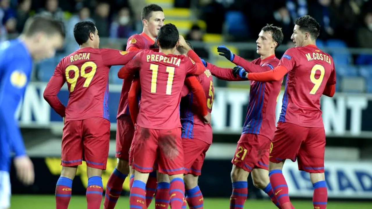 STEAUA învinge MOLDE cu 2-1 și este aproape calificată în primăvara EUROPA LEAGUE