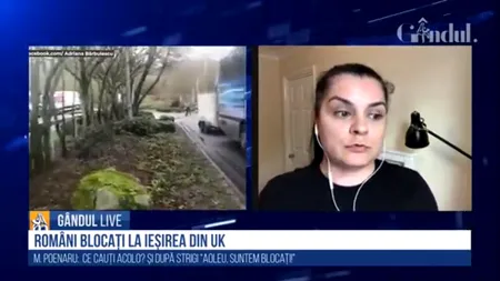 GÂNDUL LIVE. Mădălina Poenaru, jurnalist în Marea Britanie, despre românii blocați la Dover: Oameni buni, ce e cu inconștiența asta? Eu nu am mers acasă pentru a nu-mi pune părinții în pericol | VIDEO