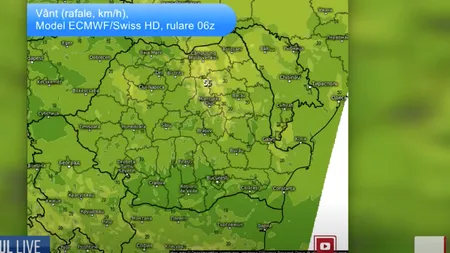 GÂNDUL LIVE. Prognoza Meteo: „Ne așteaptă zile cu alternanțe din punctul de vedere al circulației atmosferice”