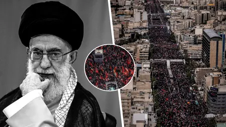 Străzile din Teheran, pline până al refuz în a treia zi a funeraliilor lui Khamenei. Procesiune de 12 ore prin capitala Iranului