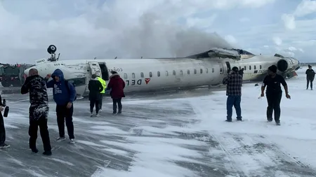 Un avion de pasageri s-a prăbușit în Canada /Mai multe persoane au fost rănite