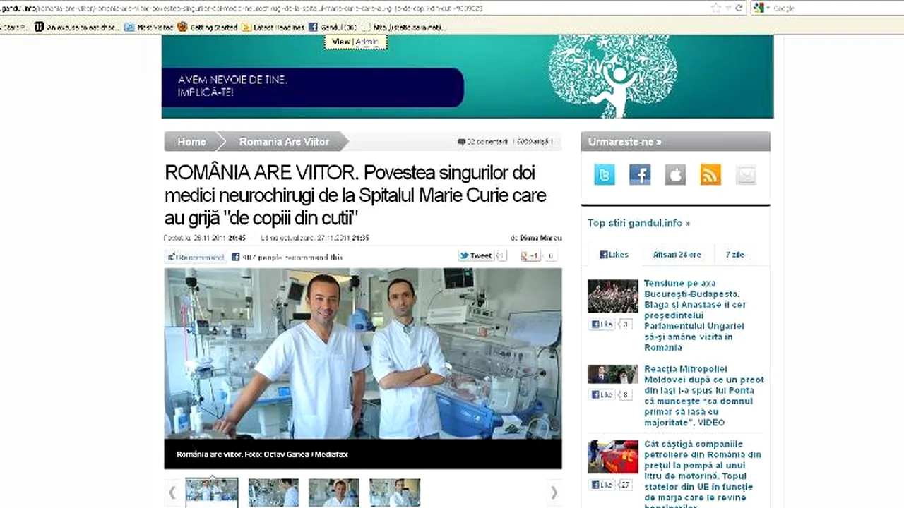 Editorul Gândul Diana Marcu, nominalizat la premiile Colegiului Medicilor din România cu un articol despre medicii de la 