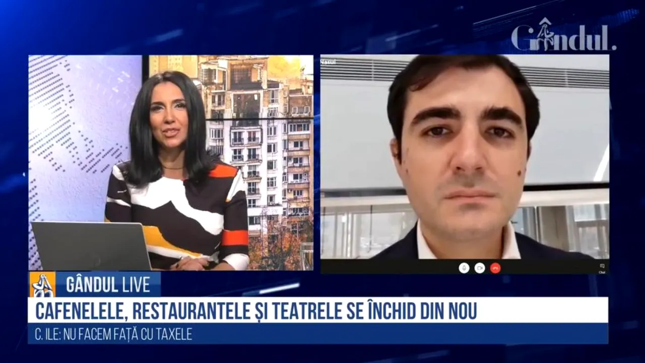 Claudiu Năsui, vicepreședintele USR, la GÂNDUL LIVE: Eu nu sunt fanul acestor măsuri radicale. HoReCa, țap ispășitor! / Ce spune despre tensiunile dintre Barna și Coliban
