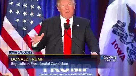Discursul lui Donald Trump după caucusul din Iowa