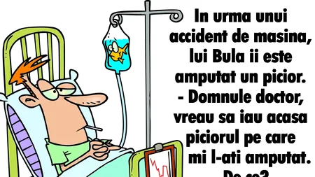 BANC | În urma unui accident de mașină, lui Bulă îi e amputat un picior