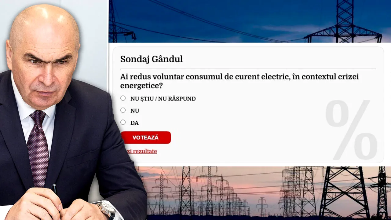 Aproape 9.000 de români au răspuns la Sondajul Gândul: „Ai redus voluntar consumul de curent electric, în contextul crizei energetice?” Rezultatul a fost o surpriză