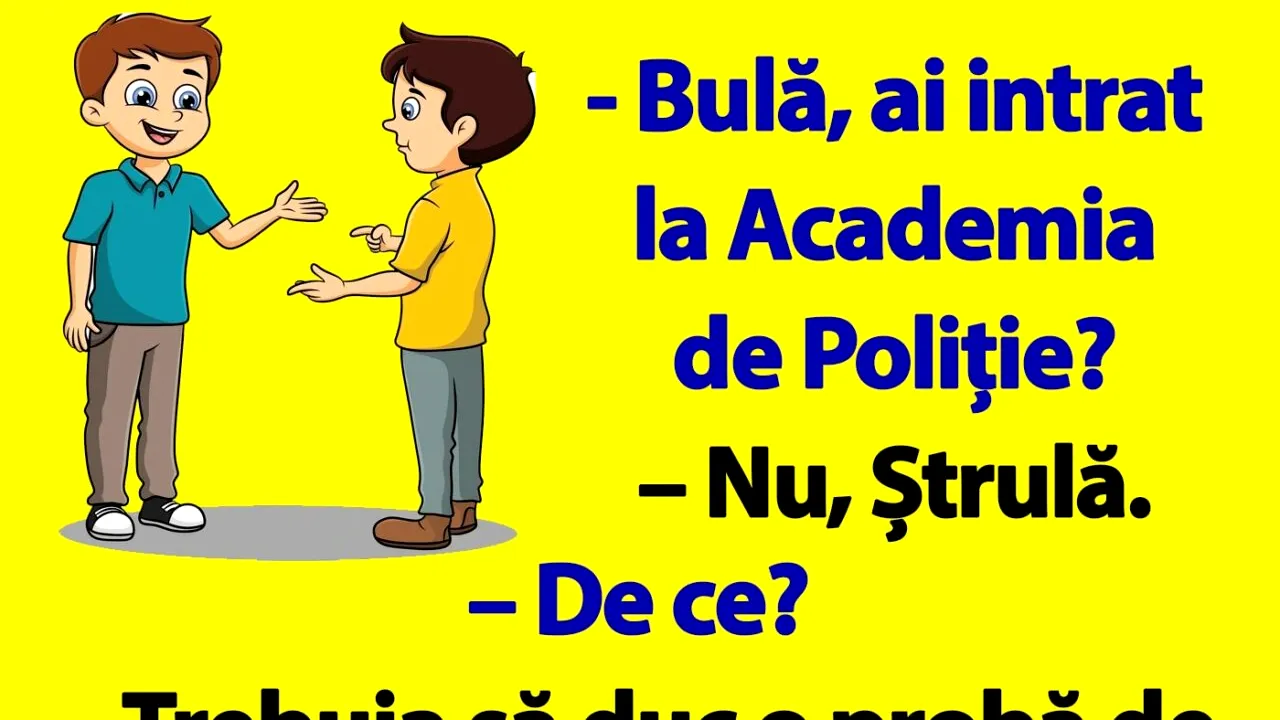 BANC | Bulă dă la Academia de Poliție