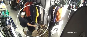 Cum au reușit trei persoane să FURE îmbrăcăminte de 4.600 de lei dintr-un mall din sectorul 4. Momentul a fost surprins de camerele de supraveghere