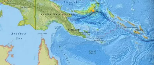 Cutremur puternic, cu magnitudinea de 7,4 grade, în largul Papuei Noua Guinee