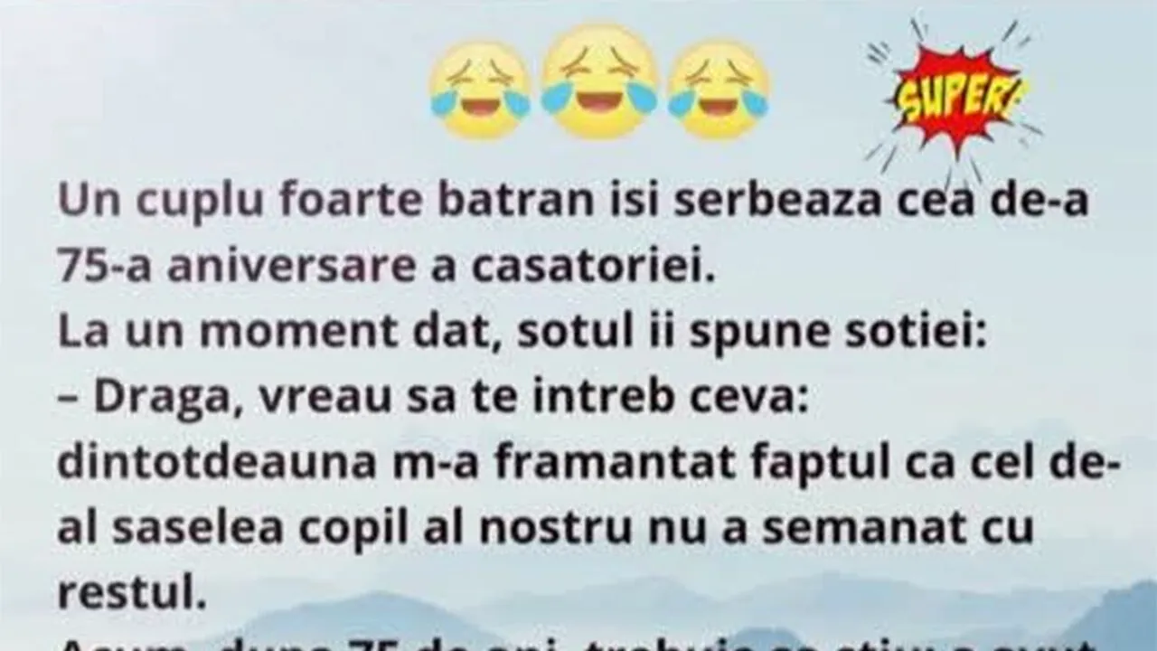 BANCUL ZILEI | Cea de-a 75-a aniversare a căsătoriei