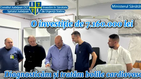 Premieră medicală la Spitalul Județean de Urgență Slatina (P)