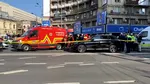 Accident teribil în Capitală. Un bărbat care se deplasa cu trotineta a fost lovit în plin de o mașină