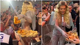 Loredana Groza a împărțit merdenele publicului, la un festival din București. Fanii au fost în delir