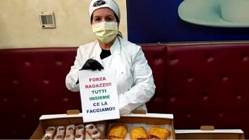 GESTURI SIMPLE PENTRU EROI. O româncă din Italia gătește gratis micul dejun pentru medicii care îi tratează pe bolnavii de coronavirus