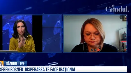 EXCLUSIV GÂNDUL LIVE. Keren Rosner, psiholog: „Le-am zis prietenilor să nu îmi mai trimită mesaje despre coronavirus / Nu vă lăsați copleșiți, fiți disciplinați”