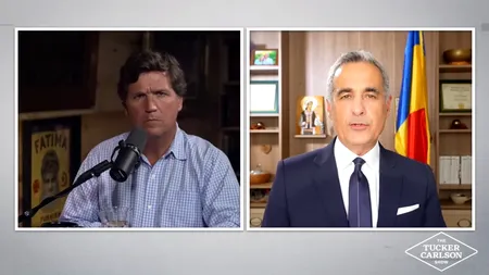 Călin Georgescu rupe tăcerea la „The Tucker Carlson Show”: Actualul președinte al României este MACRON