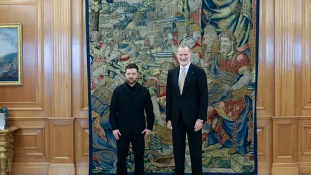 Zelenski se întâlnește cu regele Felipe al Spaniei. Guvernul de la Madrid va cumpăra arme americane în valoare de 1 miliard de euro pentru Kiev