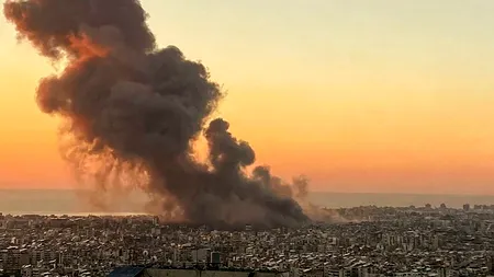 VIDEO | Explozie puternică în Beirut /Avioane israeliene au bombardat sediul grupului HEZBOLLAH