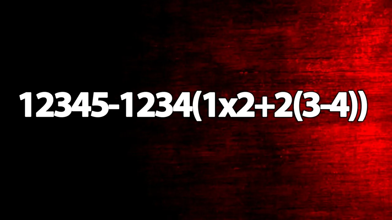 Testul de inteligență de sâmbătă | Calculați în 5 secunde: 12345-1234(1x2+2(3-4))