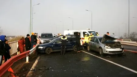 Peste 3.000 de lei amendă încasată de Primăria Brașov în urma accidentului în care 17 autoturisme au fost implicate