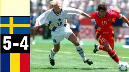10 Iulie, calendarul zilei: România pierde în fața Suediei calificarea în semifinalele Campionatului Mondial de Fotbal, unde putea întâlni Brazilia