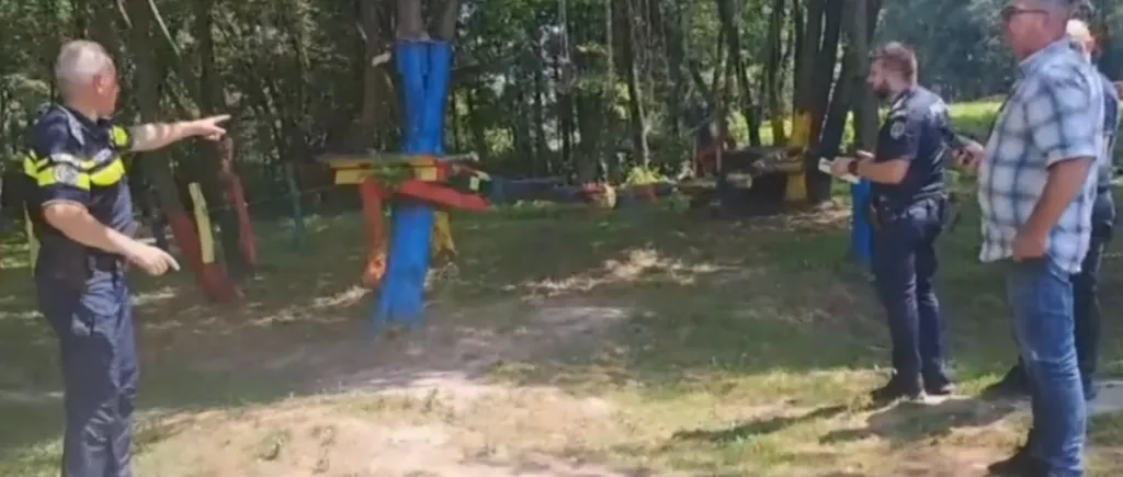 Patru copii au fost RĂNIȚI, după ce o tiroliană s-a rupt într-un parc de distracții din Hunedoara. Care e starea victimelor