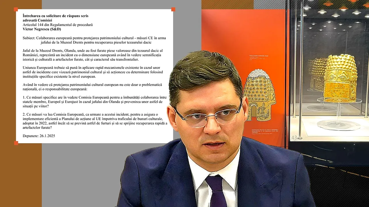 Victor Negrescu interpelează C.E., după jaful de la Muzeul Drents. „Un incident de o dimensiune europeană”