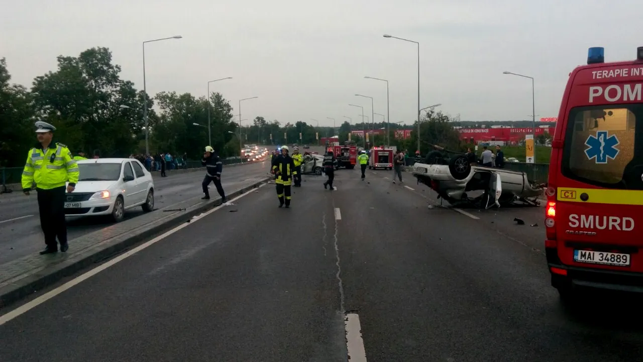 GRAV accident de circulație la ieșirea din Capitală: o femeie a murit. Galerie FOTO