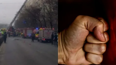 Scene incredibile! Pompieri luați la bătaie după incendiul uriaș de pe Șoseaua Colentina