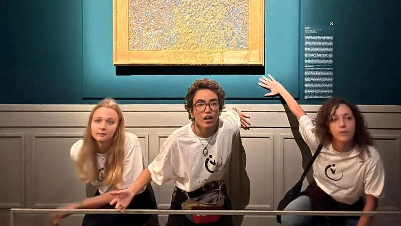 O altă operă de artă vandalizată de activiștii ecologiști: tabloul ”The Sower” (”Semănătorul”) de Vincent Van Gogh, expus la Palazzo Bonaparte din Roma