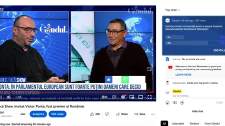 Poll Marius Tucă Show: „Austria promite noi investiții pentru a atenua impactul refuzului aderării României la Schengen?”. Ce cred românii