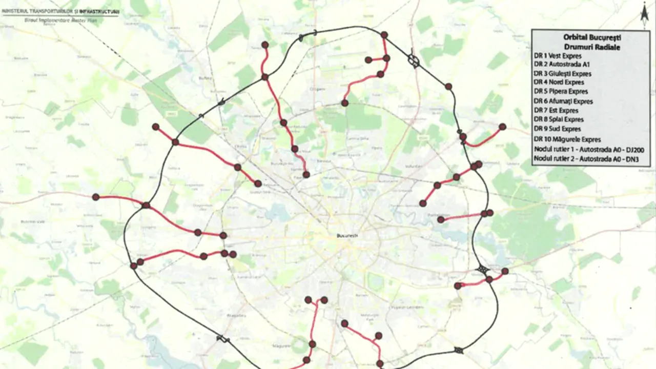Tensiuni la Primăria Capitalei pe tema unui proiect uriaș, de realizare a 10 drumuri care să lege Bucureștiul de Autostrada 0 – Inel Principal