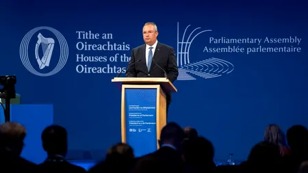 VIDEO | Nicolae Ciucă, discurs împotriva populismului la Dublin: „Politicienii trebuie să recâştige încrederea oamenilor”
