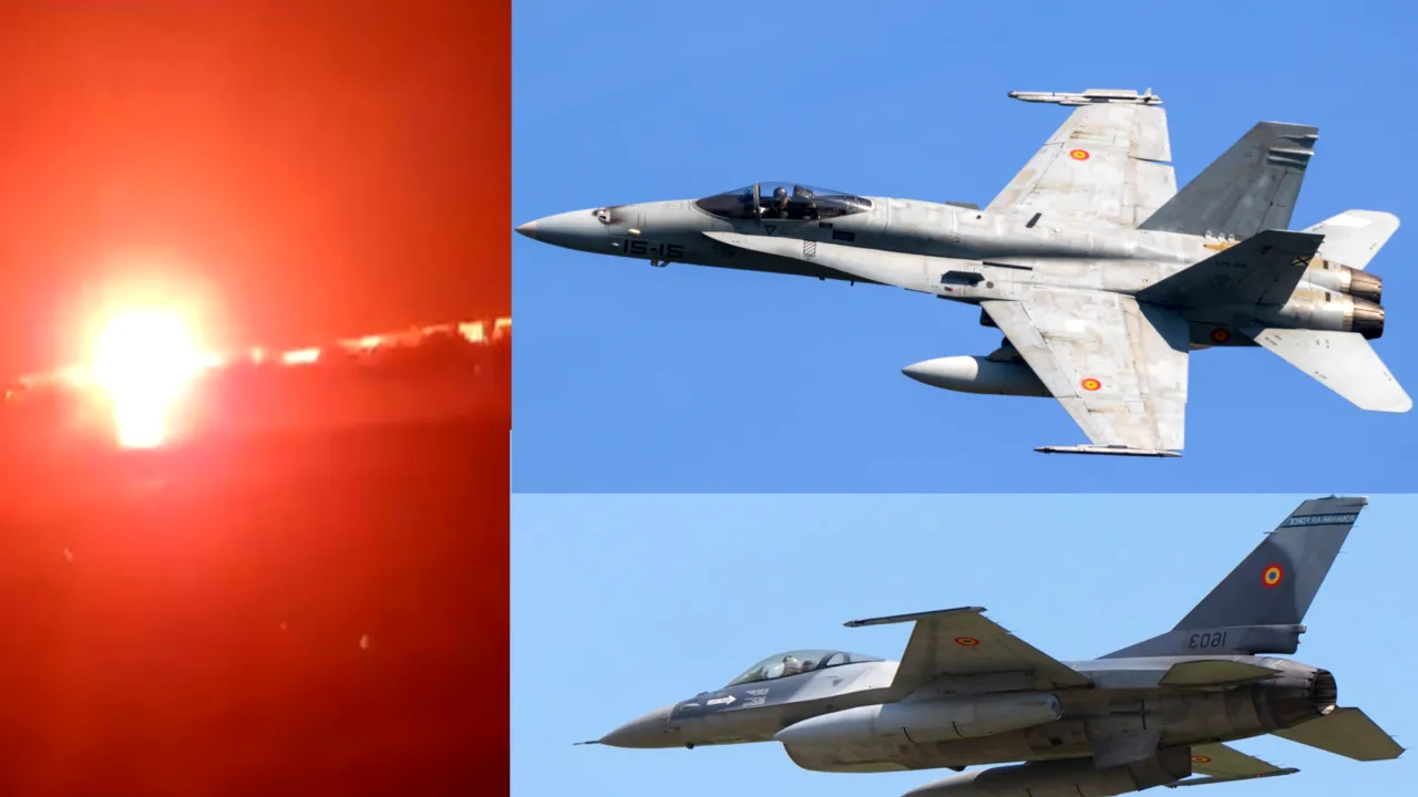 Avioanele F-16 ale Forțelor Aeriene au decolat din cauza unui obiect zburător care a pătruns în spațiul aerian al României