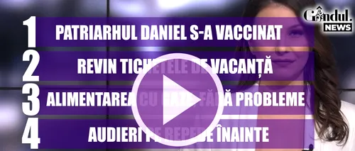 GÂNDUL NEWS. Patriarhul Bisericii Ortodoxe Române, Daniel, s-a vaccinat împotriva COVID