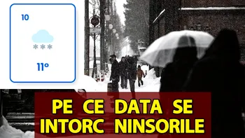 Meteorologii Easeweather au făcut deja anunțul. Pe ce dată se întorc ninsorile în România