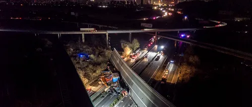 Tragedie în China. Patru persoane au murit după ce un pod s-a prăbușit peste o autostradă