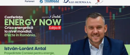 ENERGY NOW III. István-Loránt Antal: „Este nevoie să înțelegem că trebuie să investim în noi capacități, să retehnologizăm capacitățile existente”