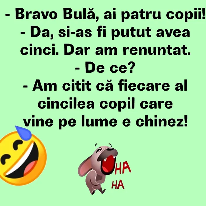 BANC | De ce nu are Bulă 5 copii