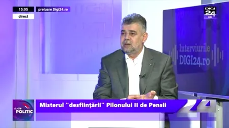 VIDEO Marcel Ciolacu infirmă discuțiile pe tema Pilonului II de pensii. „A fost o opinie. Nu suntem în Evul Mediu să închid gura oamenilor”