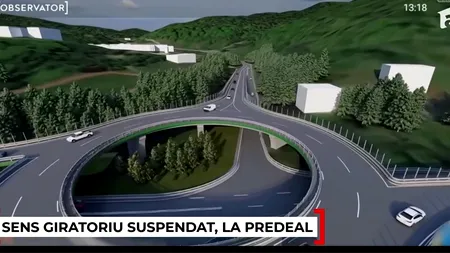 Sens giratoriu SUSPENDAT, la Predeal. Proiectul a fost scos la licitație, iar execuția ar urma să dureze circa doi ani și jumătate