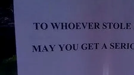 FOTO: Cele mai amuzante mesaje lăsate pentru hoți