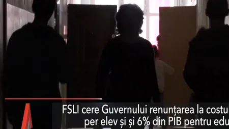 Federația Sindicatelor Libere din Învățământ cere 6% din PIB pentru educație de la noul Executiv