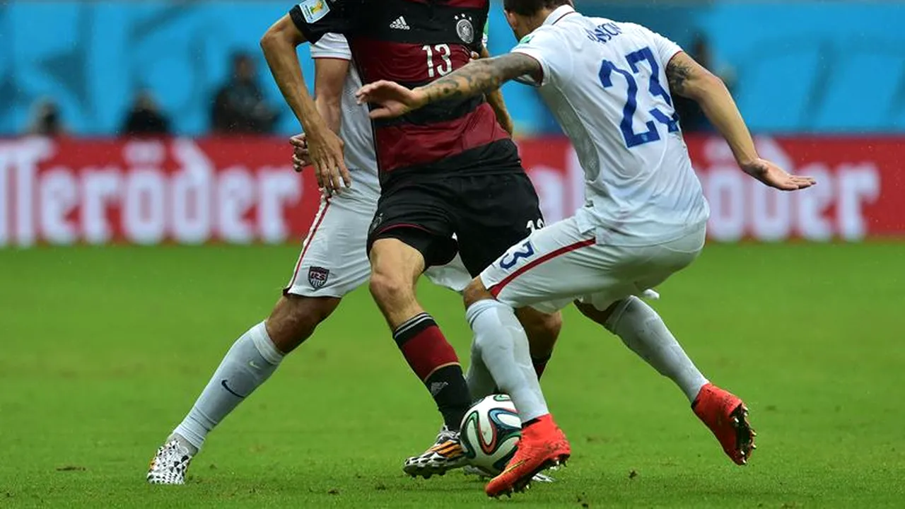 REZULTATE CUPA MONDIALĂ 2014. Muller, jucătorul meciului SUA - Germania 0-1. Atacantul  german i-a egalat pe Messi și Neymar în clasamentul golgeterilor 
