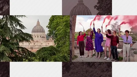 Activistele catolice au scos FUM ROZ la Vatican